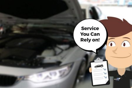 Servicing car background with graphic character