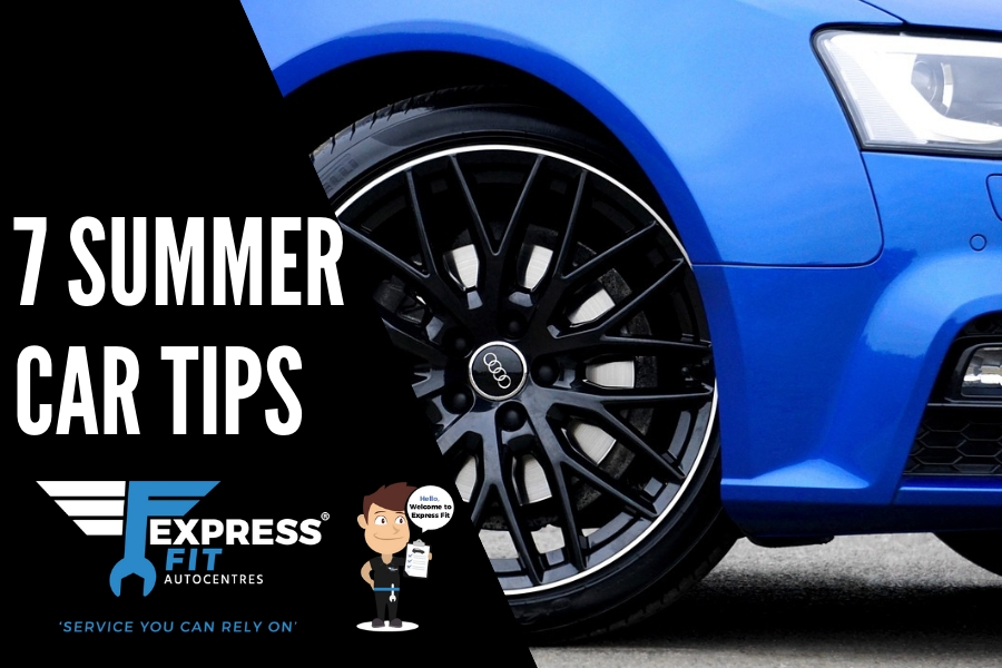 Summer Car Tips Graphic Audi Blue